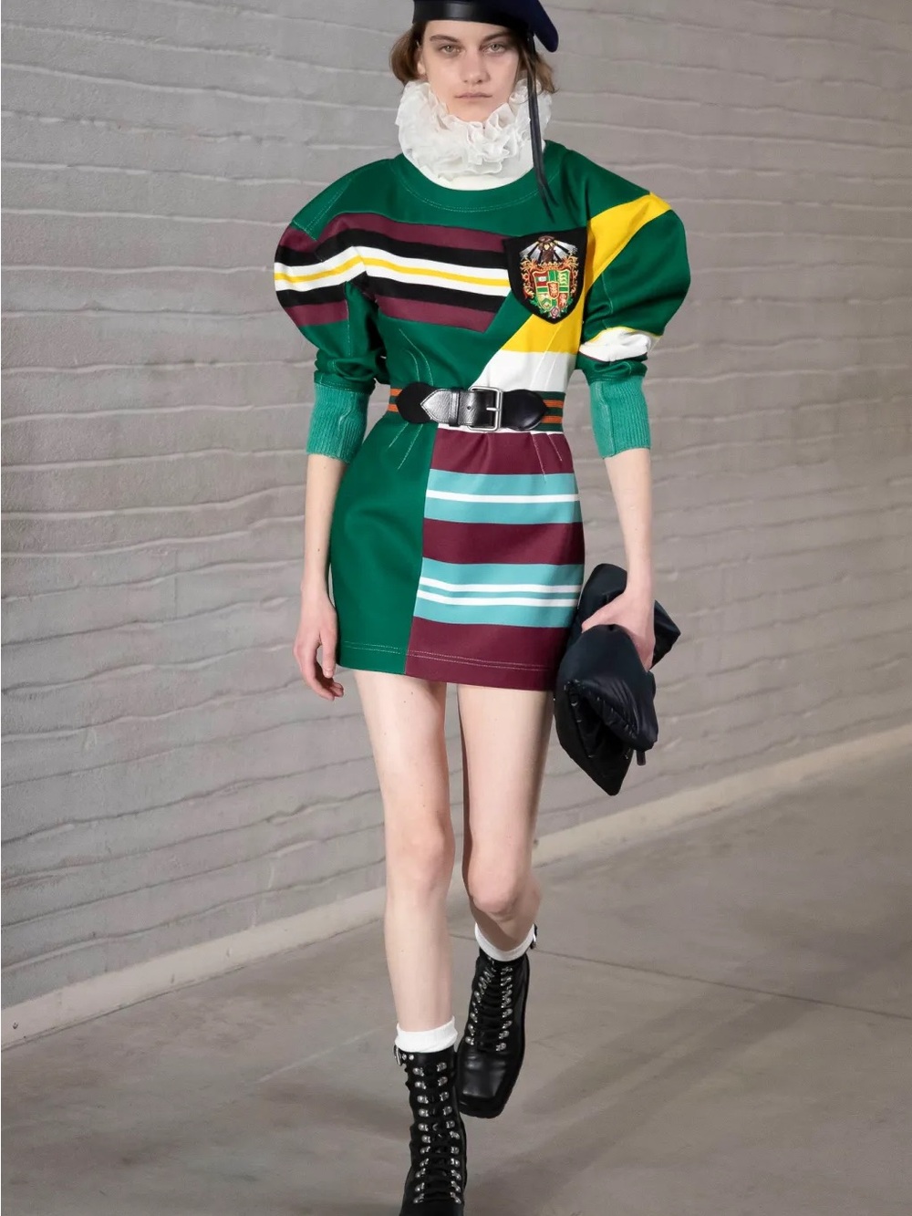 Philosophy Stripe Knit Sweater Dress - Green